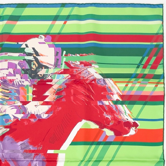 NWT Hermes Scarf Carré 90 "Photo Finish" - Picture 8 of 10